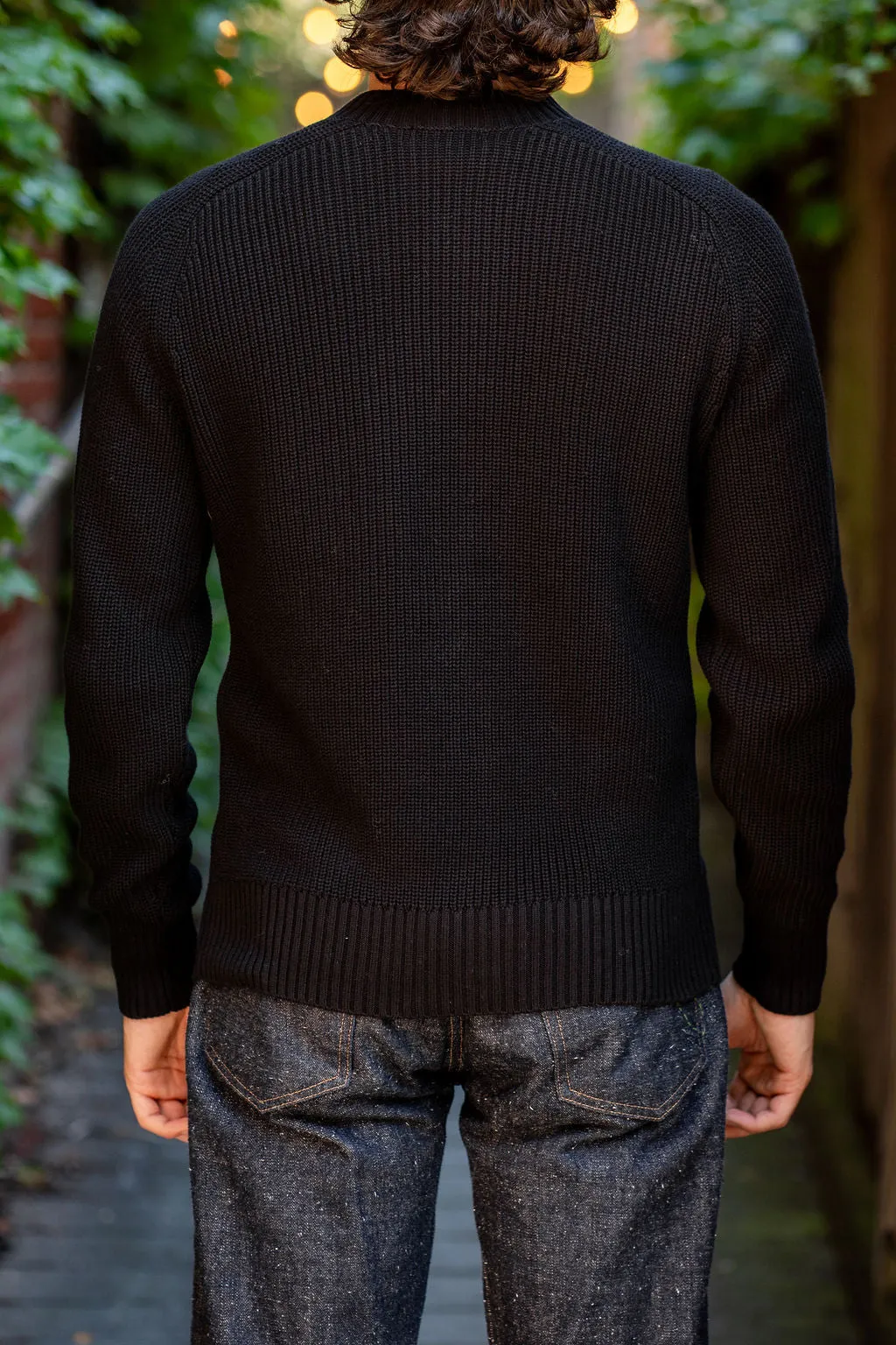 3sixteen Cotton Crewneck Sweater - Black