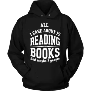 All i care about is reading books Hoodie