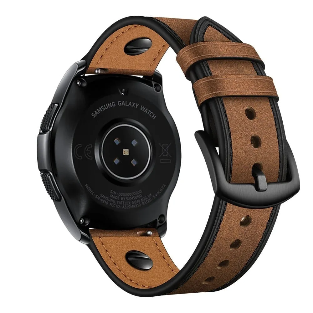 Amazfit GTR 2 Leather Strap with Screw (Dark Brown)