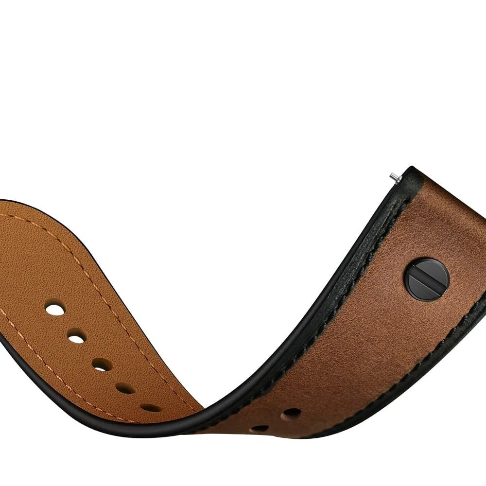 Amazfit GTR 2 Leather Strap with Screw (Dark Brown)