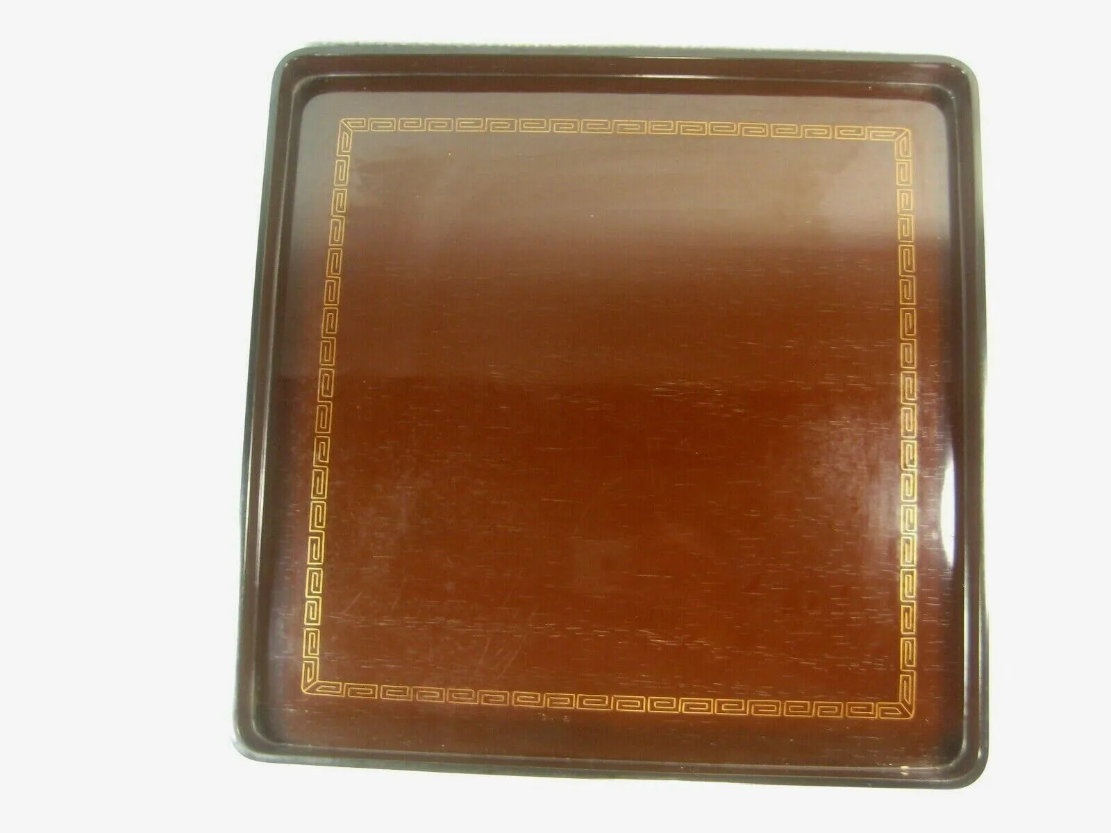 Antique Signed Japanese Taisho Era (C1915)  Wood & Lacquer Obon Ozen Tray