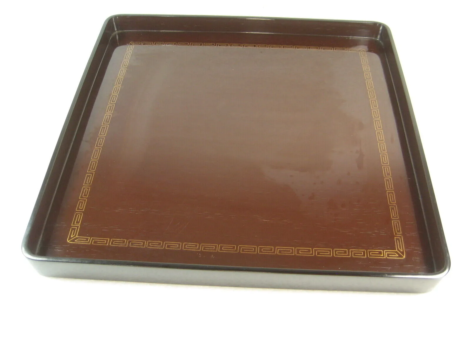 Antique Signed Japanese Taisho Era (C1915)  Wood & Lacquer Obon Ozen Tray