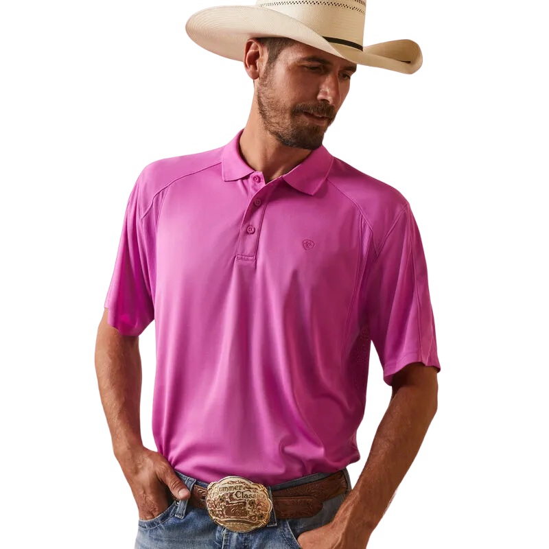 Ariat Men's Dk Orchid Ac Polo