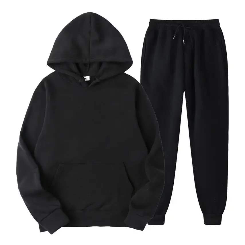 Autumn  Winter Fashion Brand Men Tracksuit New Men's Hoodies   Sweatpants Two Piece