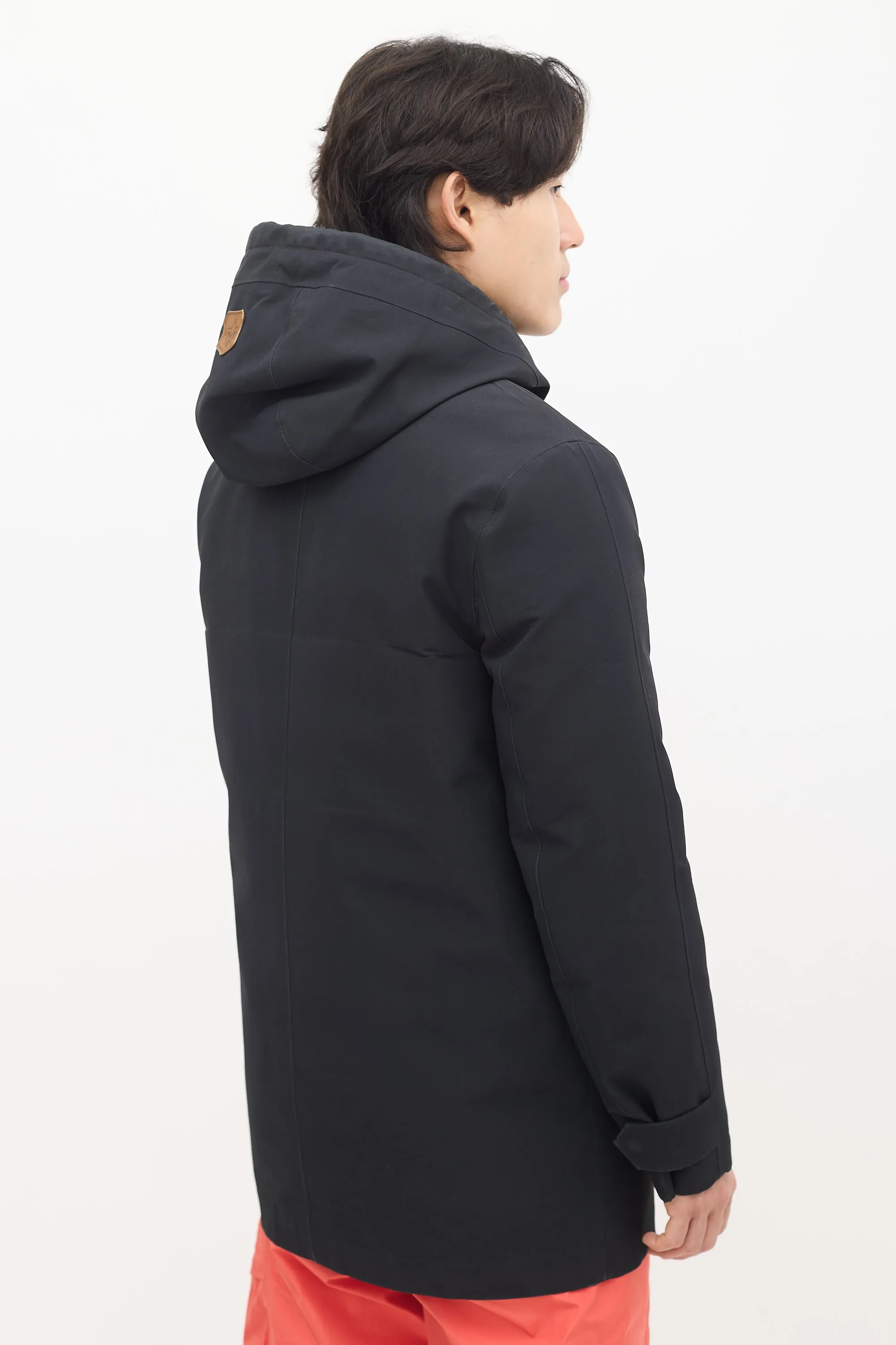 Black Down & Nylon 2-in-1 Coat