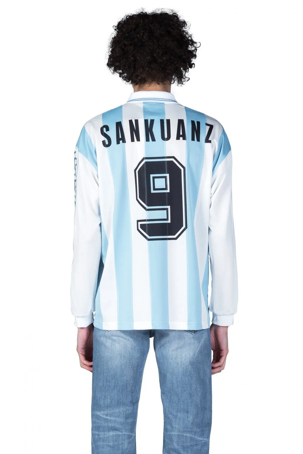 Blue Stripe Football Jersey