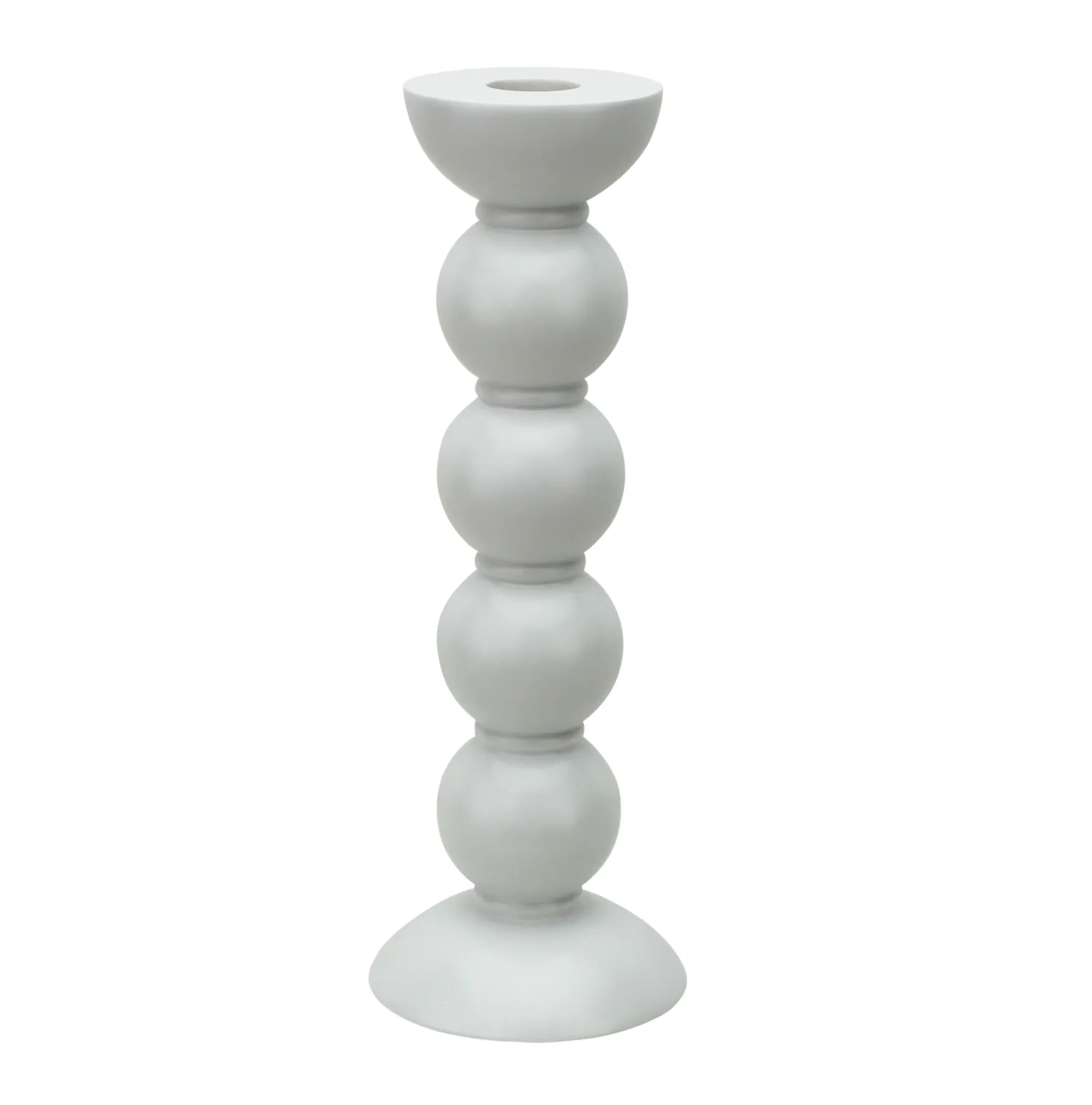 Bobbin Candle Stick - White