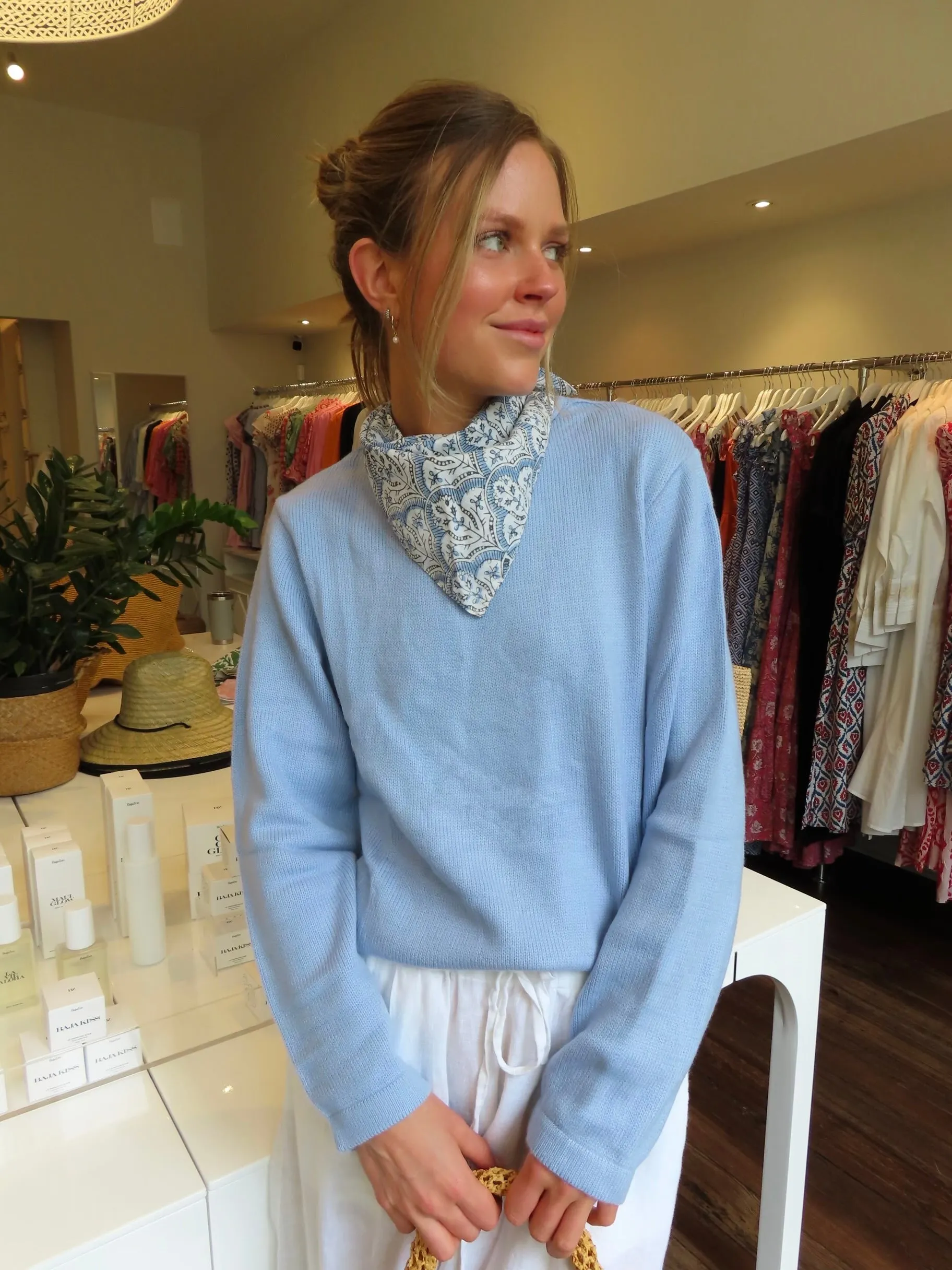 Capers Sweater - Sky Blue