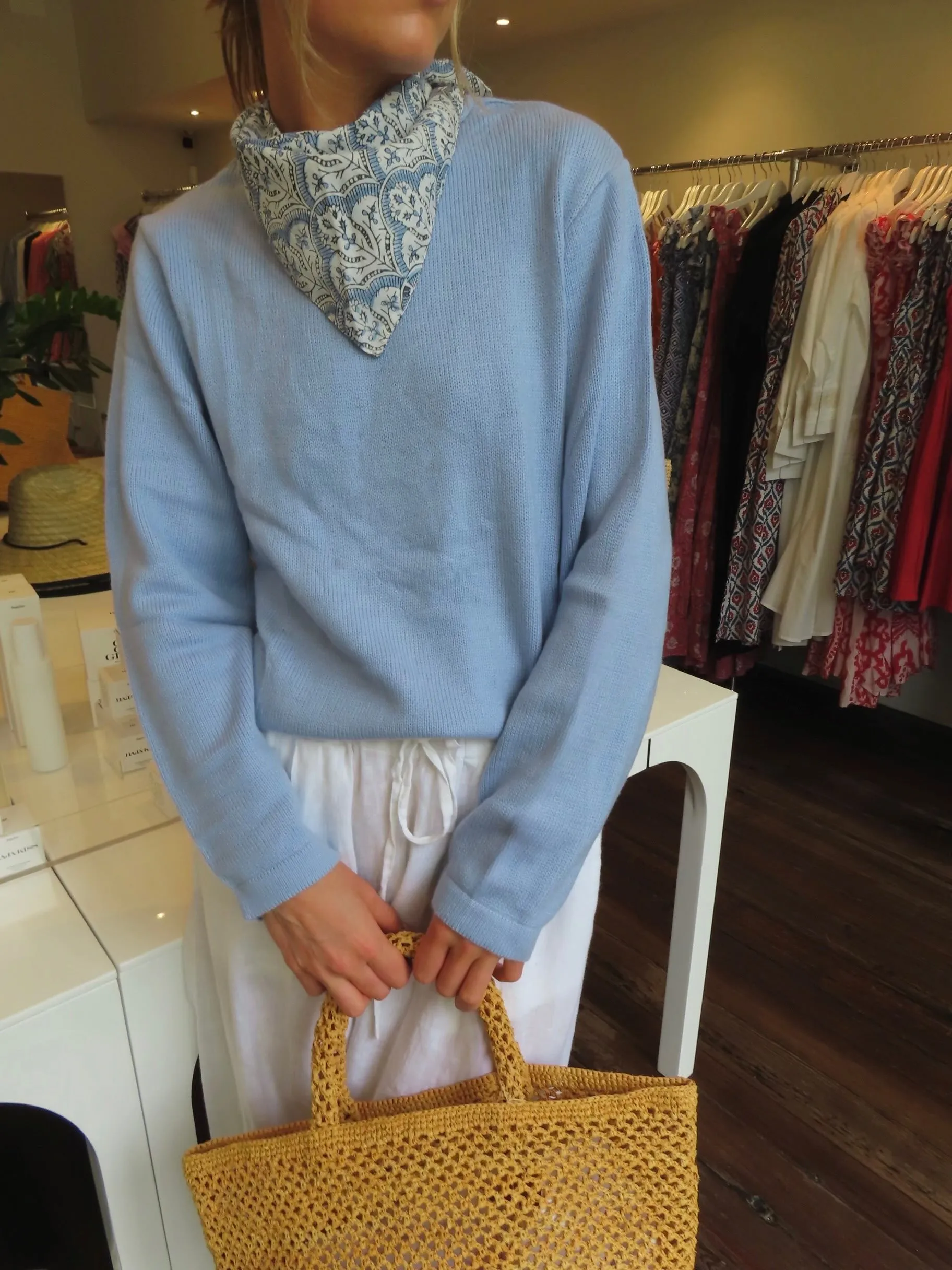 Capers Sweater - Sky Blue