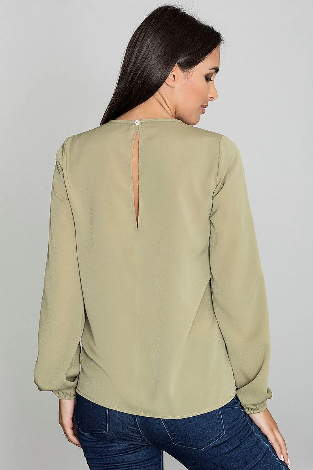 Chic Neckline Blouse