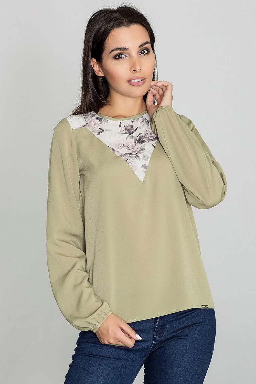 Chic Neckline Blouse