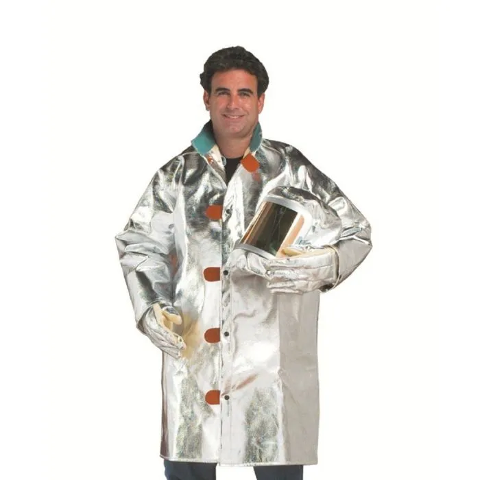 Chicago Protective Apparel 601-ACK-5XL 19 Oz. Aluminized Carbon Kevlar Blend Style-A 40" Jacket, 5X-Large, 1 Each