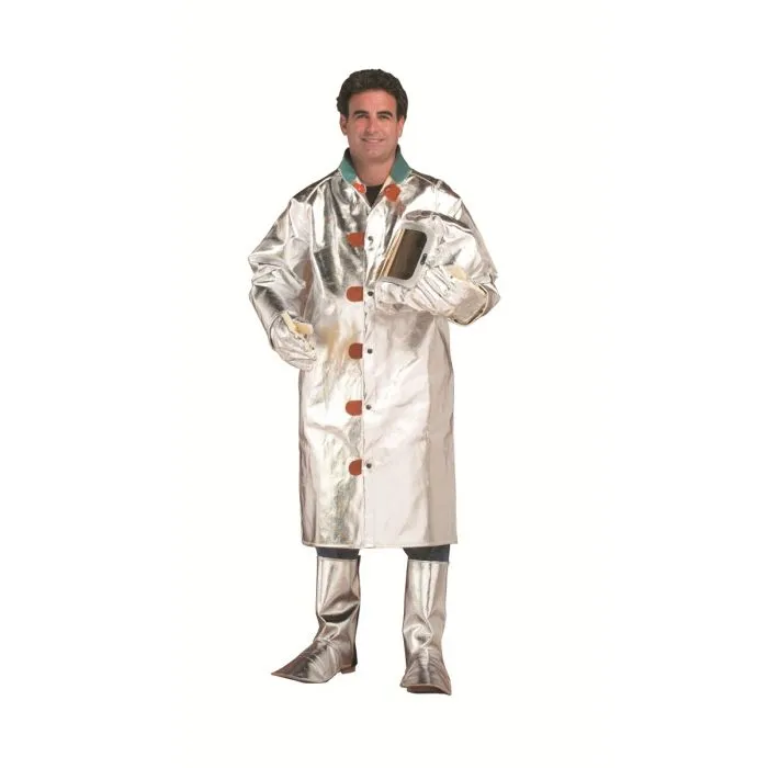 Chicago Protective Apparel 603-AKV Aluminized Para Aramid Blend Heat Resistive 50” Coat | Free Shipping and No Sales Tax