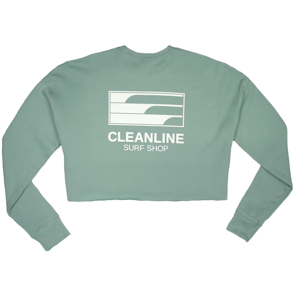 Cleanline Women's Lines Cropped Sweatshirt