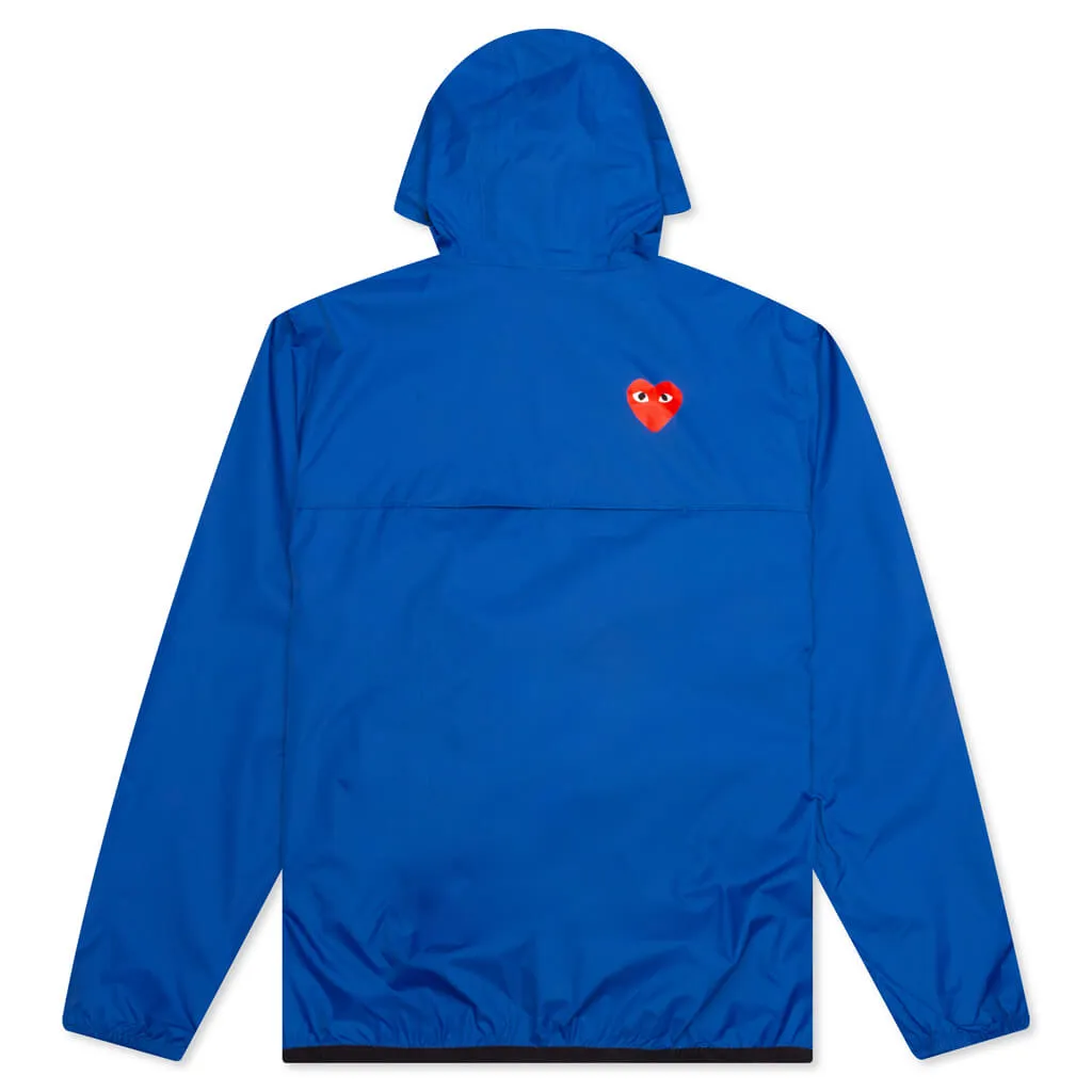 Comme Des Garcons PLAY x K-Way Le Vrai 3.0 Leon Jacket - Blue