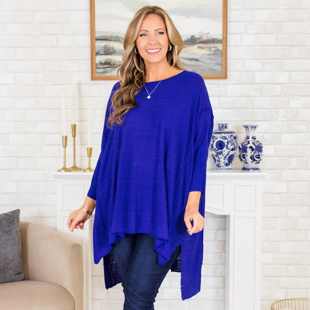 Cozy Cues Top, Royal