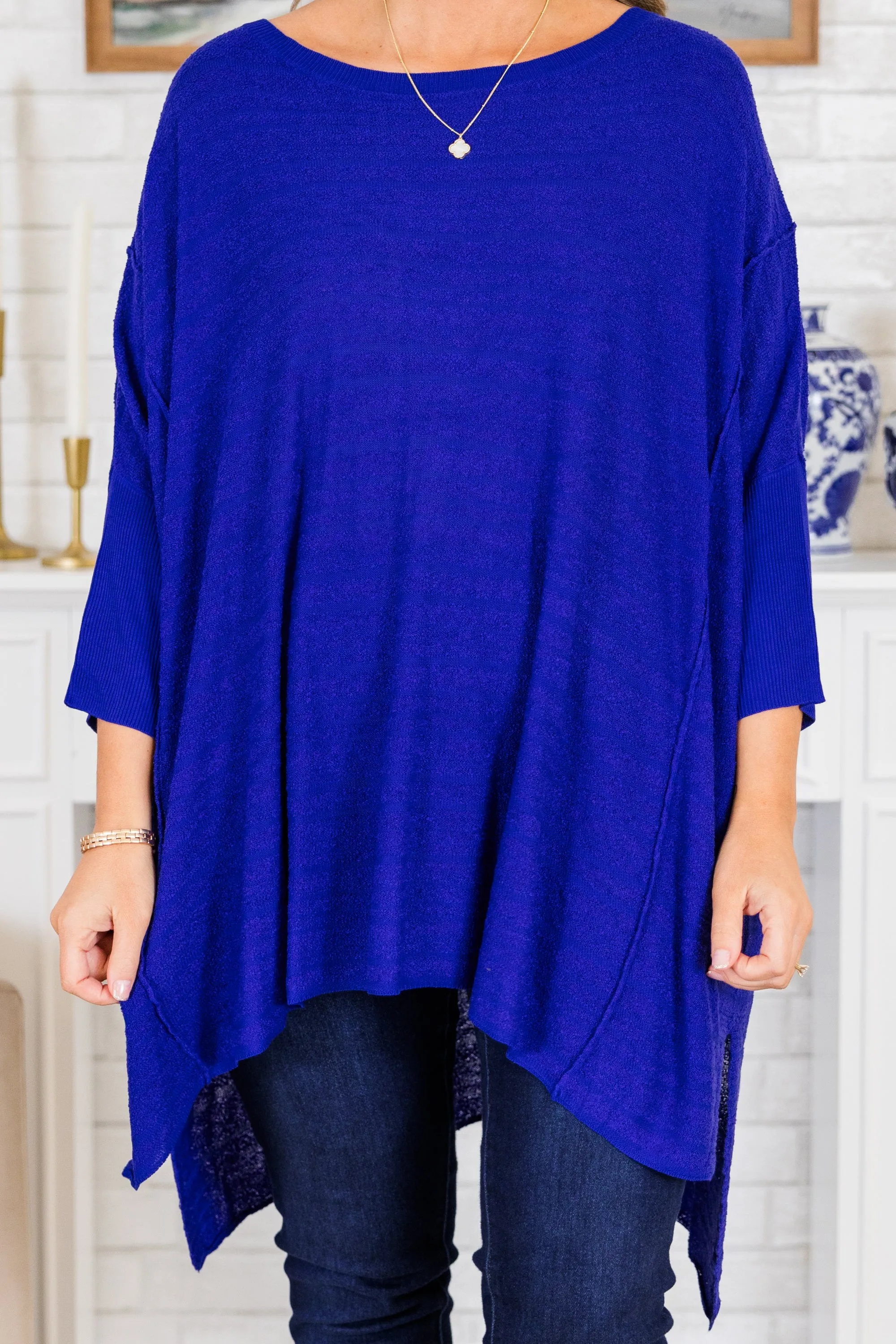 Cozy Cues Top, Royal