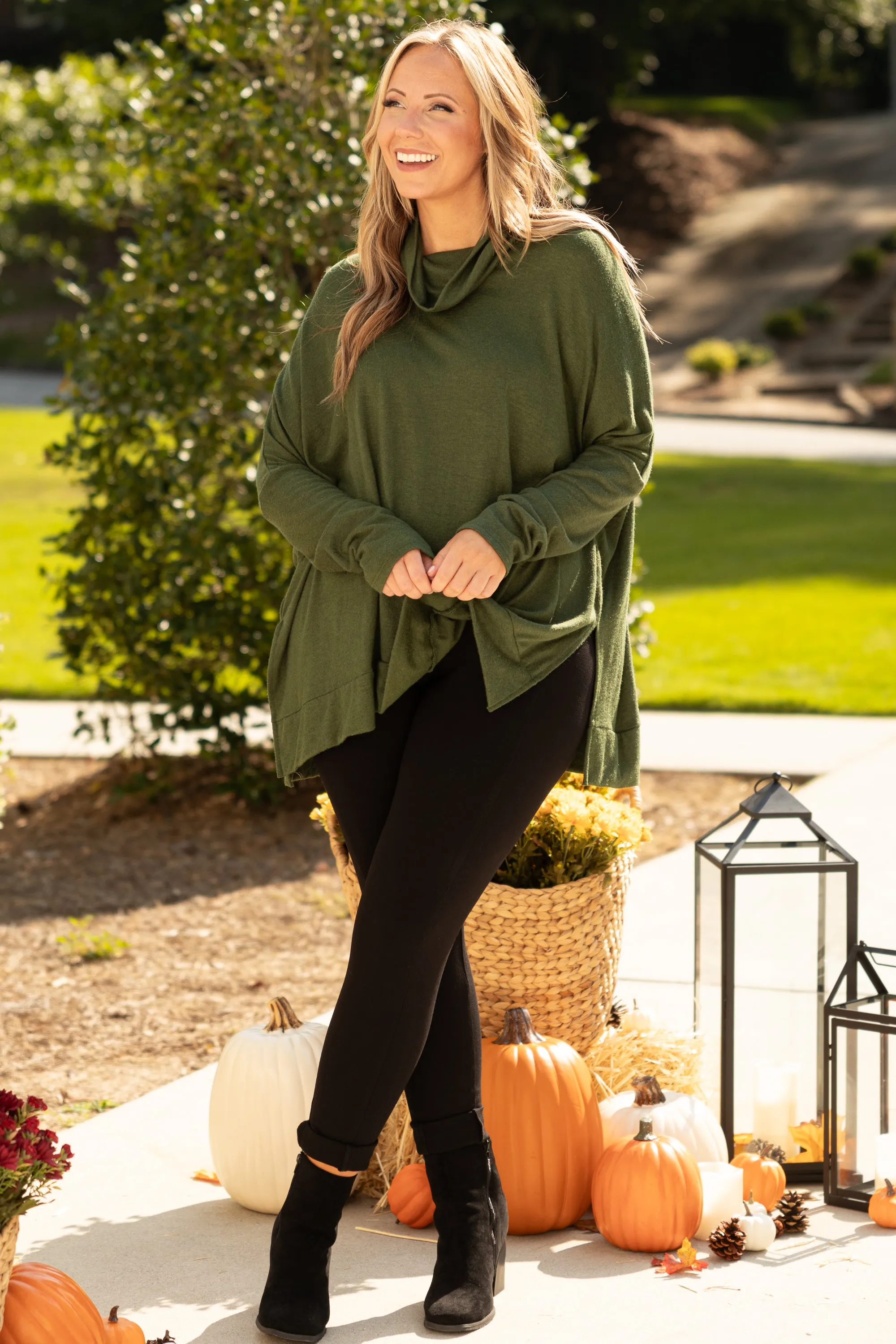 Cozy Dreams Top, Olive