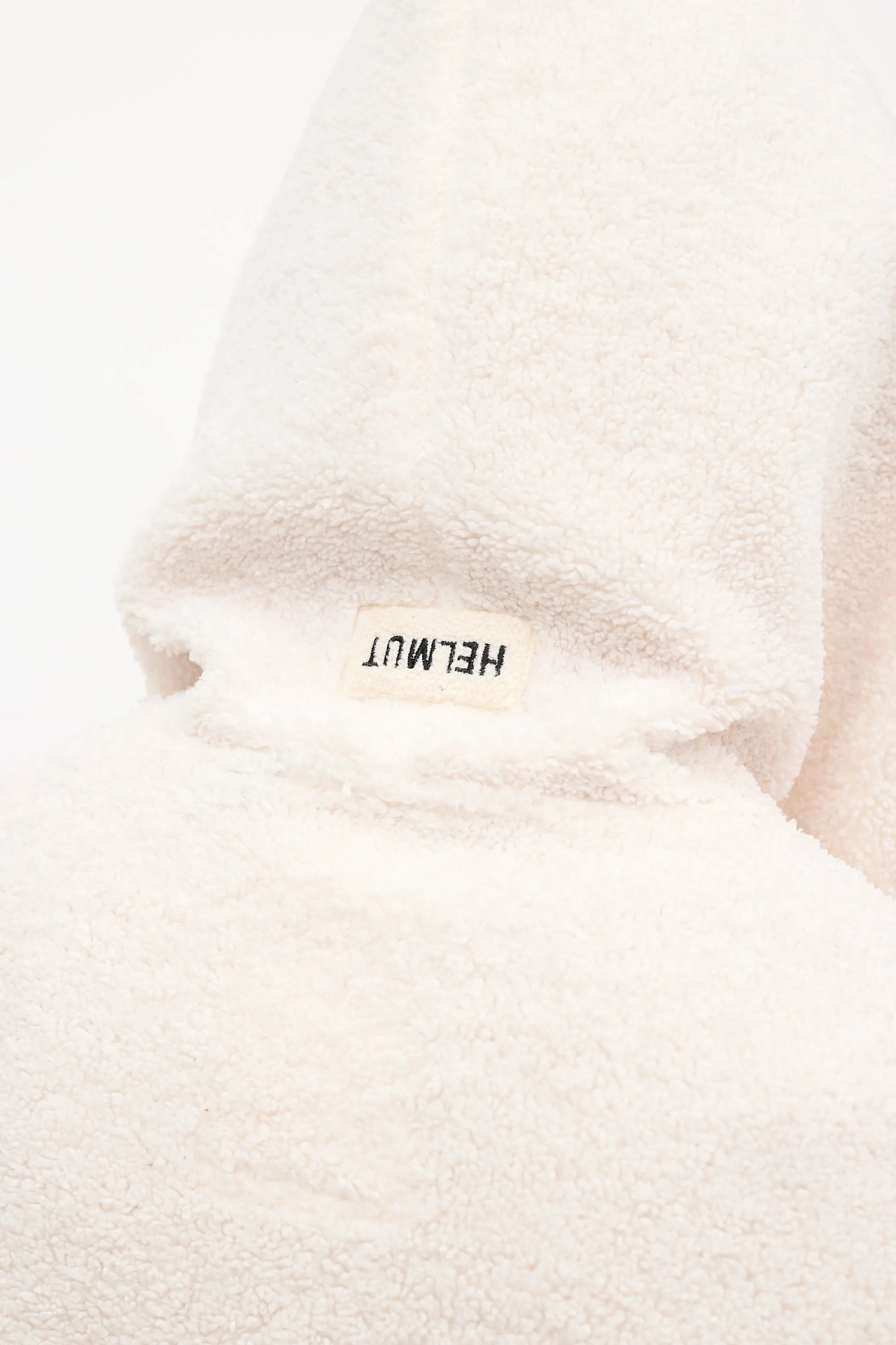 Cream Sherpa Cut Out Hoodie