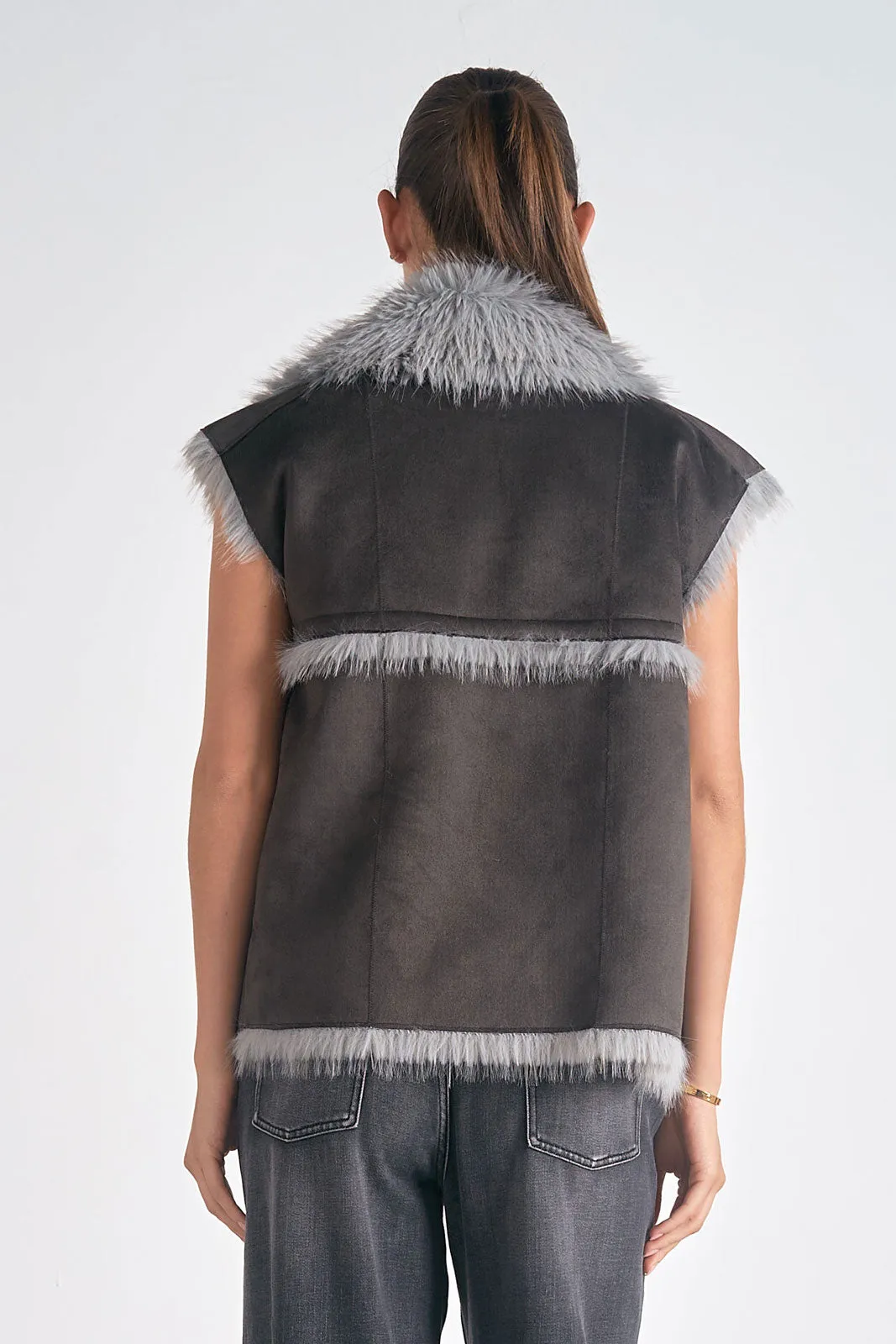 Elan Faux Fur Vest