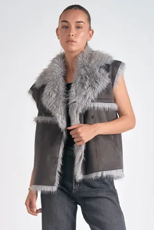 Elan Faux Fur Vest