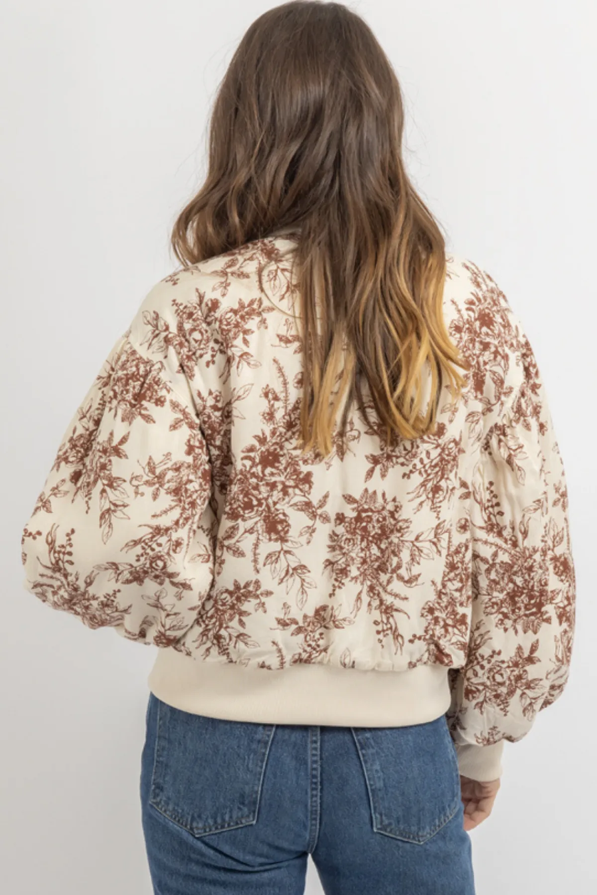 GARDENER IVORY BOMBER JACKET