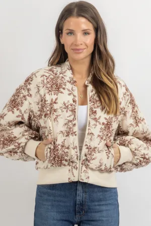 GARDENER IVORY BOMBER JACKET