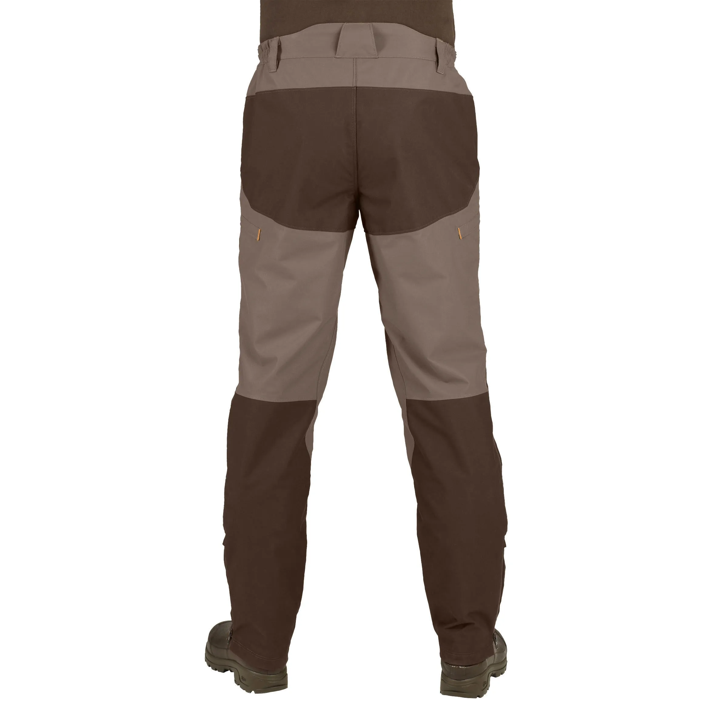 Hunting trousers / raincoats RENFORT 520 brown SOLOGNAC, brown bark