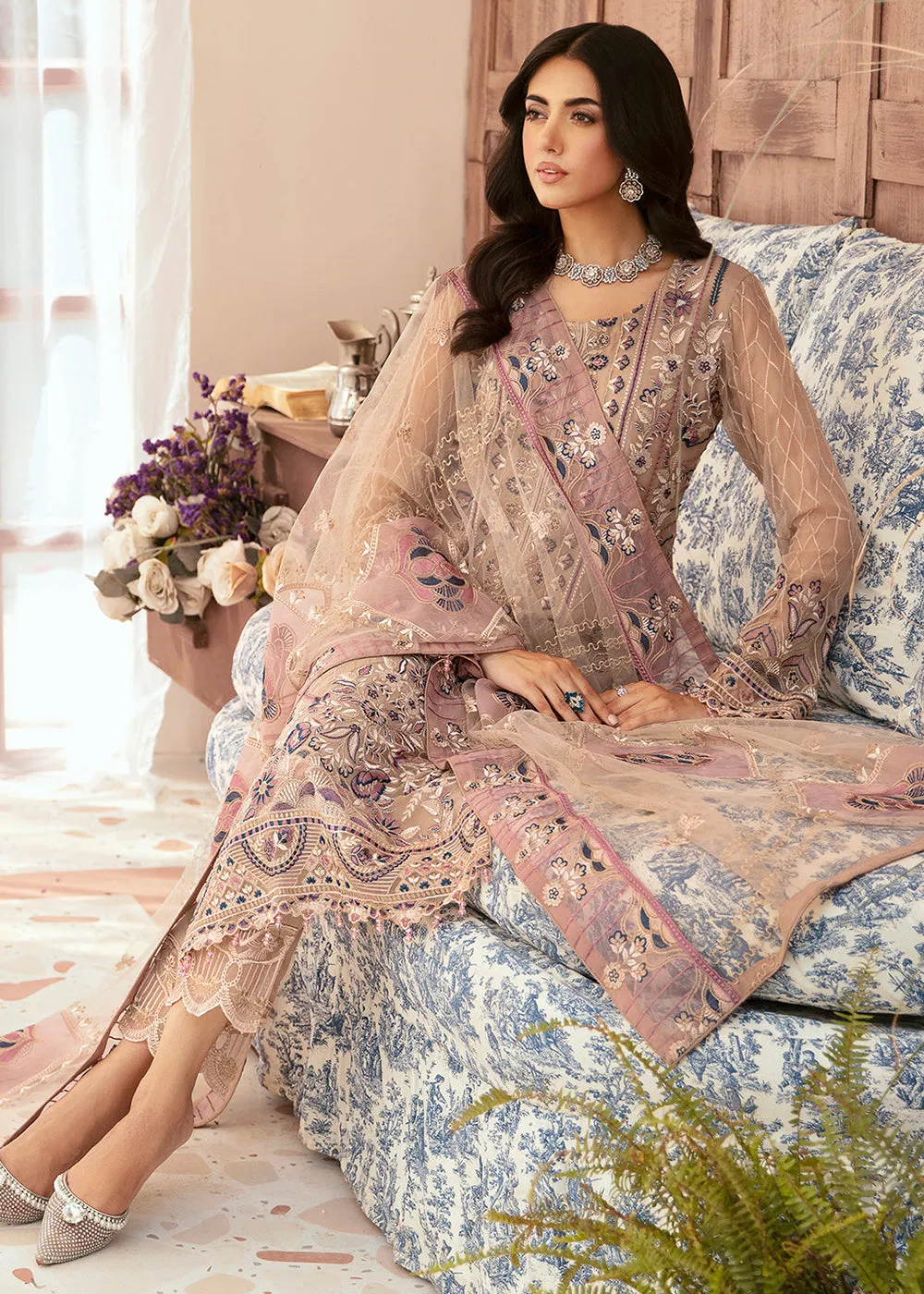 Luxury Chiffon Collection 2024 by Ramsha | F-2611