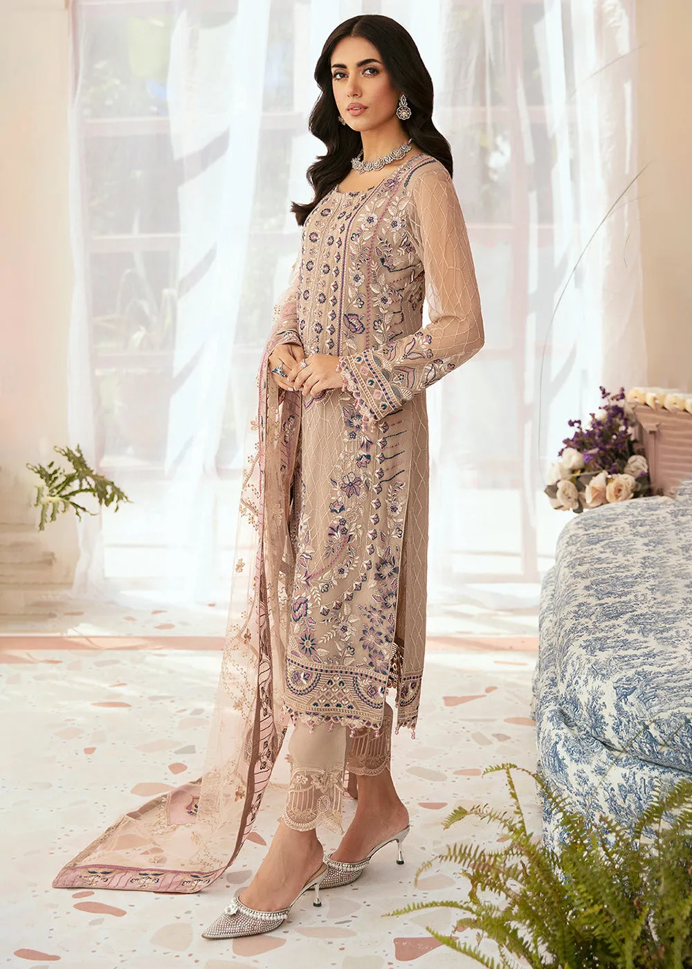 Luxury Chiffon Collection 2024 by Ramsha | F-2611