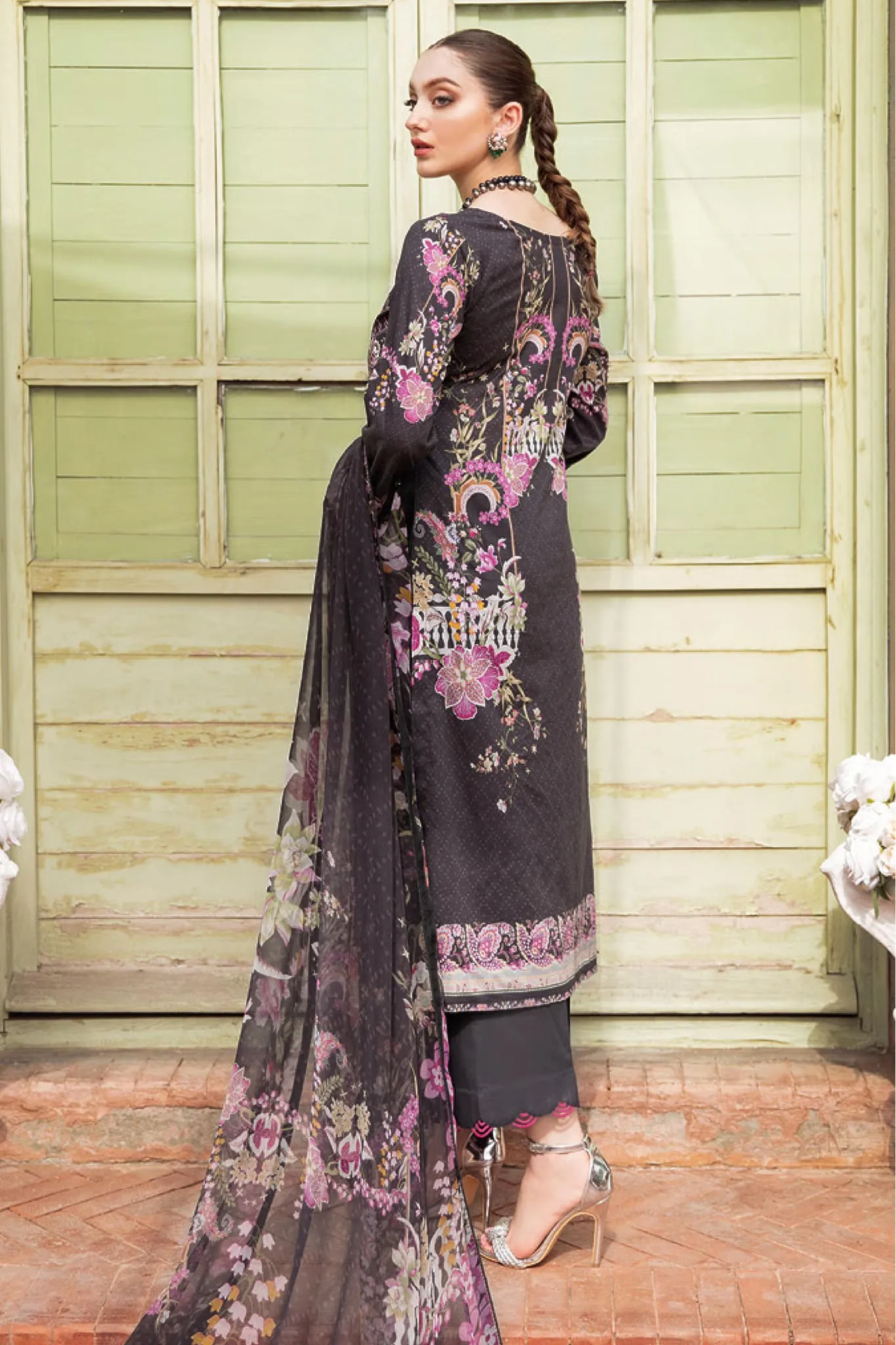 Mashaal by Ramsha Unstitched 3 Piece Luxury Lawn Vol-05 Collection'2022-L-503