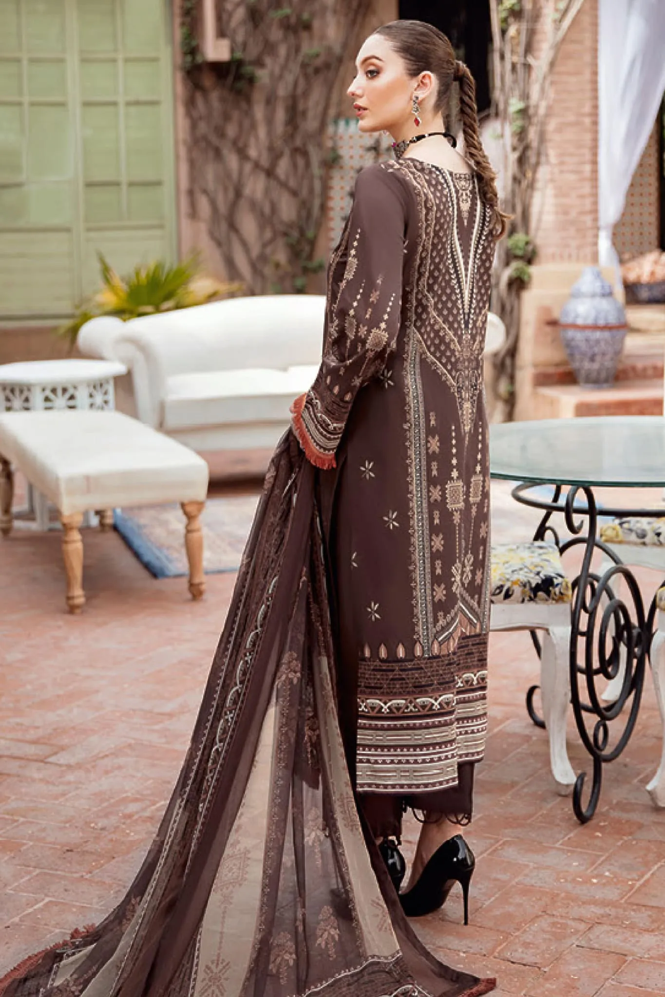 Mashaal by Ramsha Unstitched 3 Piece Luxury Lawn Vol-05 Collection'2022-L-509