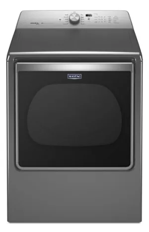 Maytag YMEDB855DC 8.8 CU. FT Extra-large capacity dryer with steam refresh cycle - Mettalic Slate