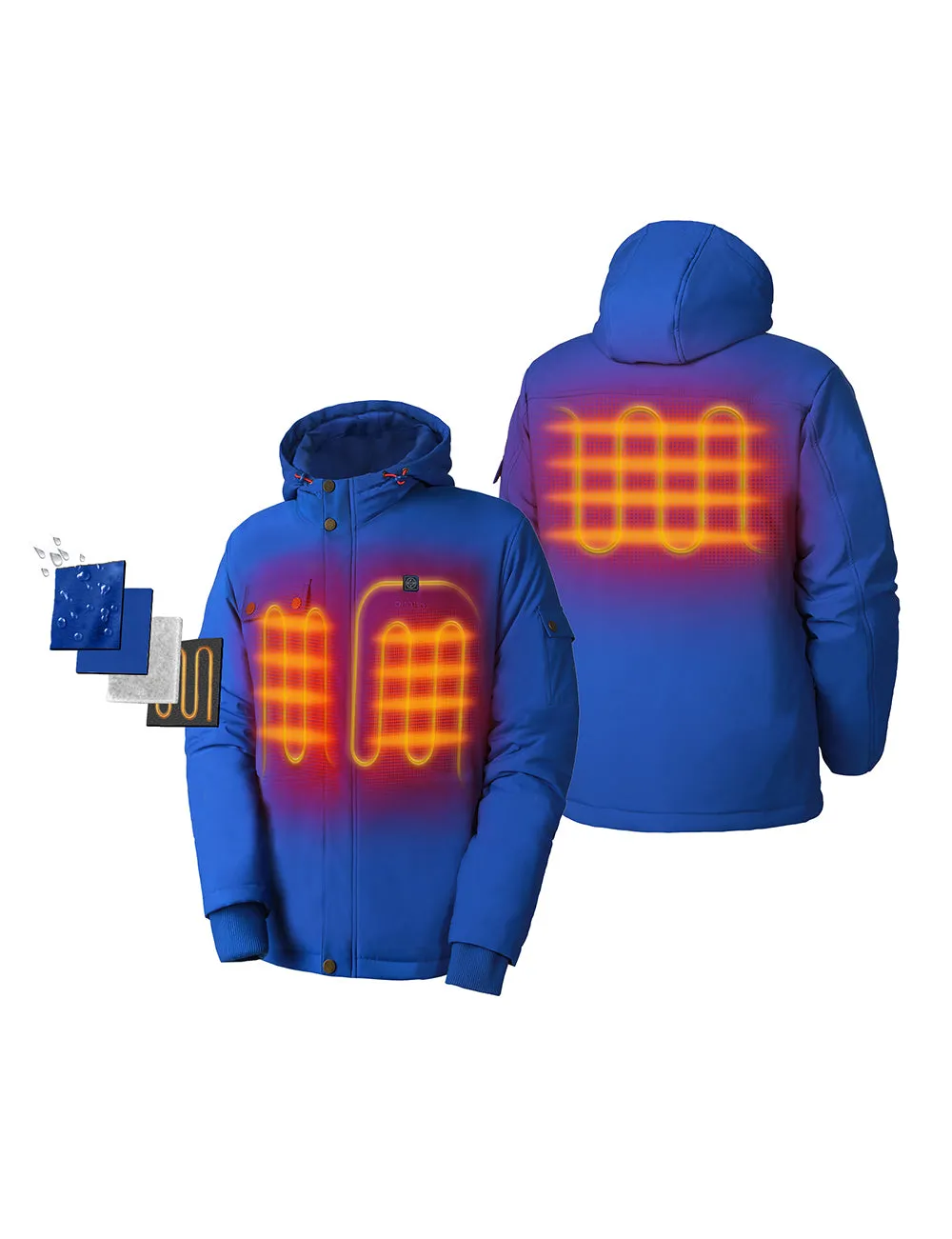 Men's Heated Hooded Jacket