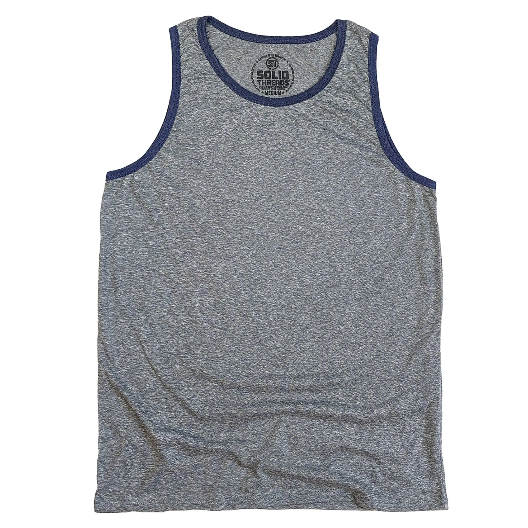 Men's Solid Threads Tank Top