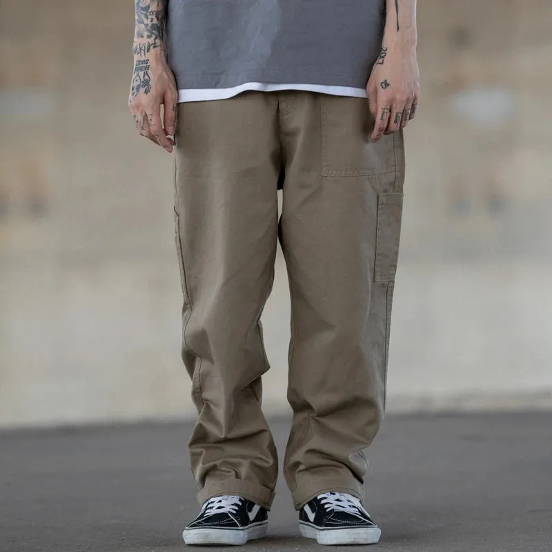 Multi-pocket Cargo Pants Men Streetwear Loose Straight Casual Baggy Pant