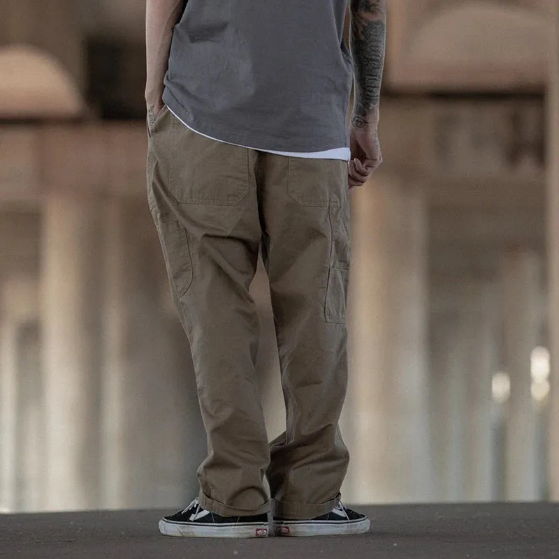 Multi-pocket Cargo Pants Men Streetwear Loose Straight Casual Baggy Pant