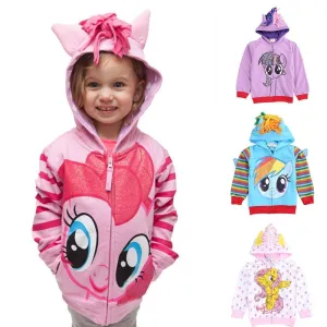 My Little Pony Cartoon Zipper Hoodie Sweatshirt Coat Jacket