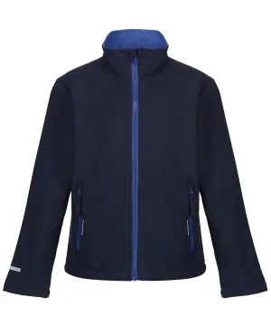 Navy/New Royal - Kids Ablaze softshell jacket