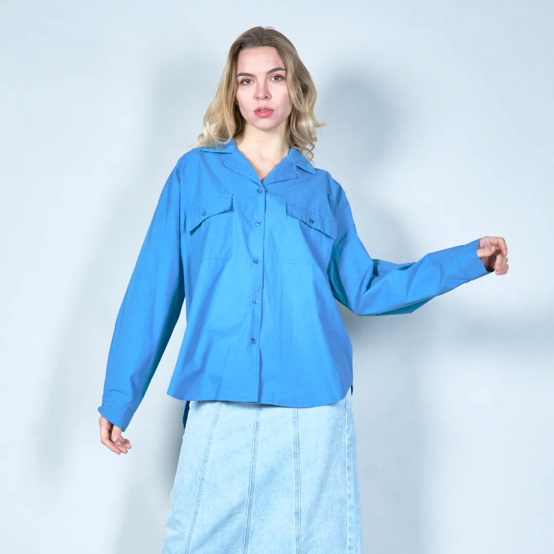 Oversized collared button-up shirt wholesale