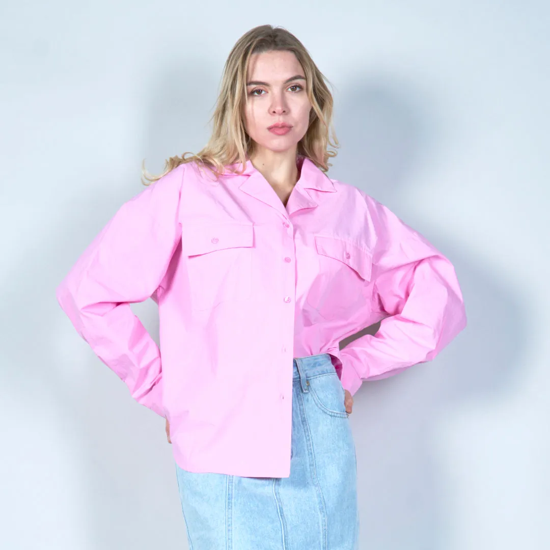 Oversized collared button-up shirt wholesale