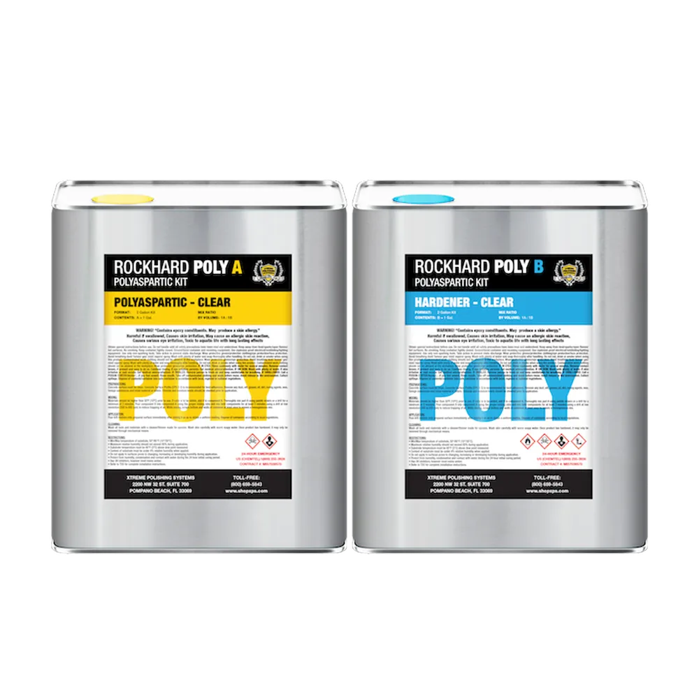 Polyaspartic Floor Coating - Rockhard Poly 2 Gal. Kit