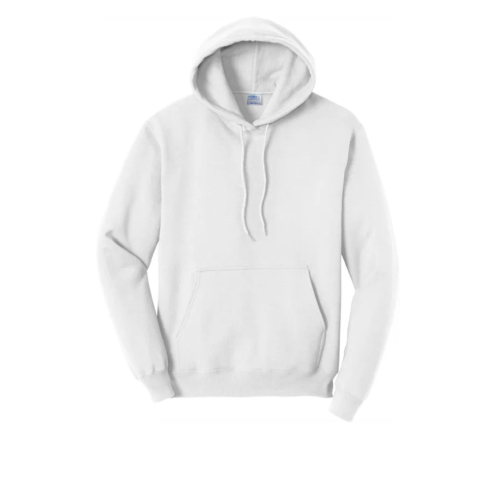 Port & Company® Core Fleece Pullover Hooded Sweatshirt - White