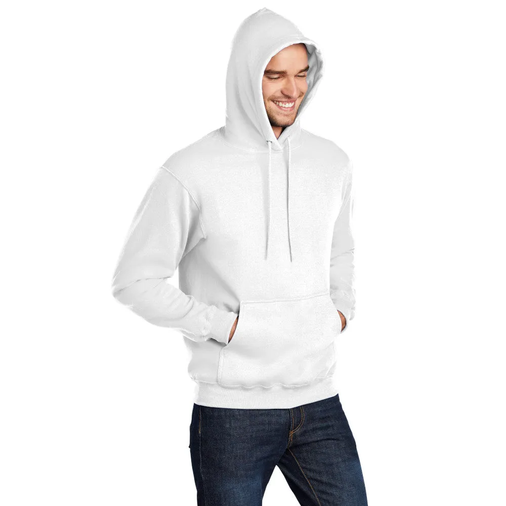 Port & Company® Core Fleece Pullover Hooded Sweatshirt - White