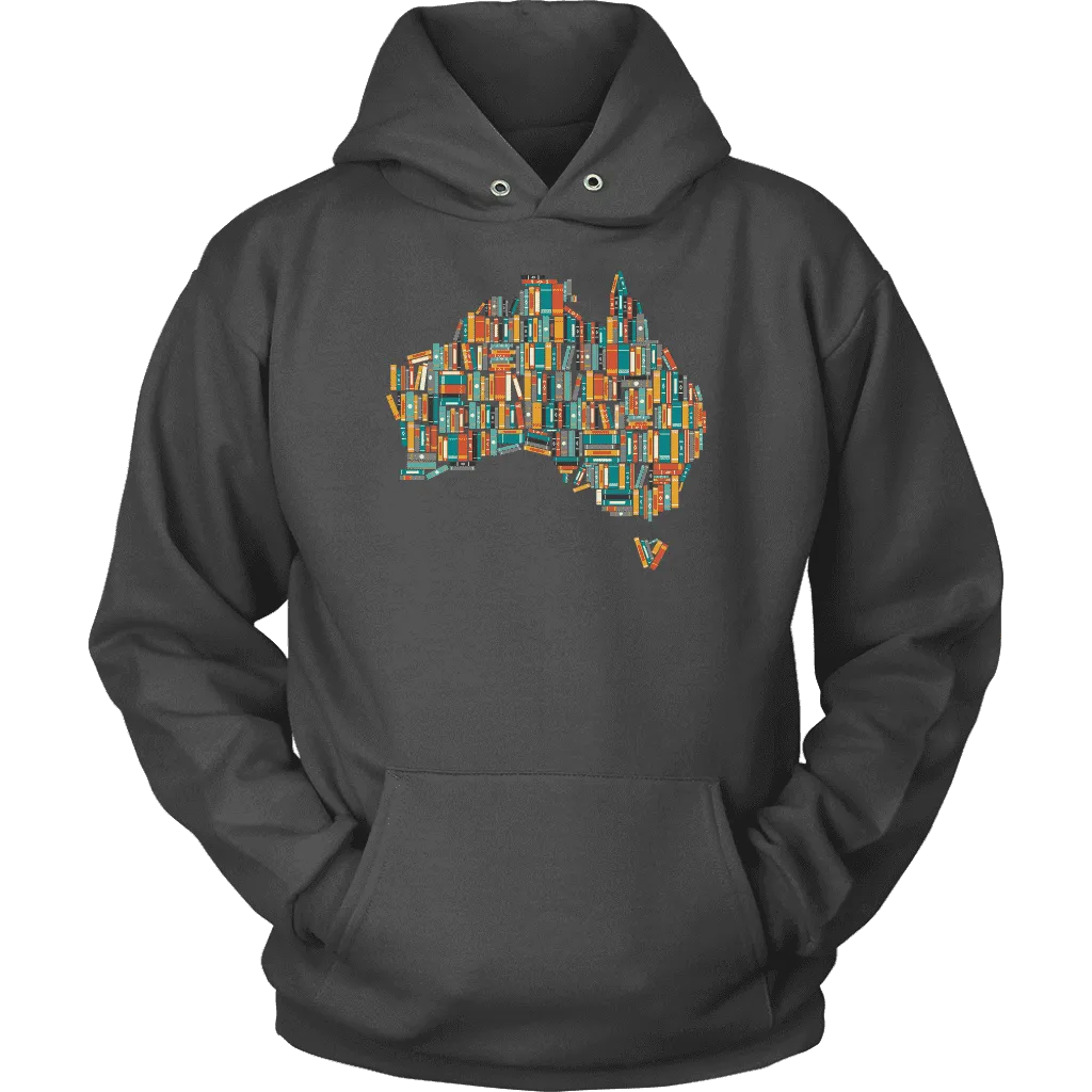 "Australia Bookish Map" Hoodie