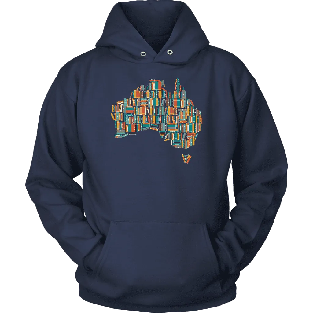 "Australia Bookish Map" Hoodie