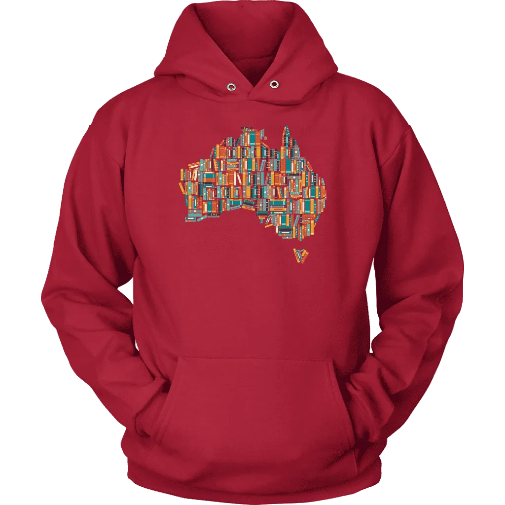 "Australia Bookish Map" Hoodie