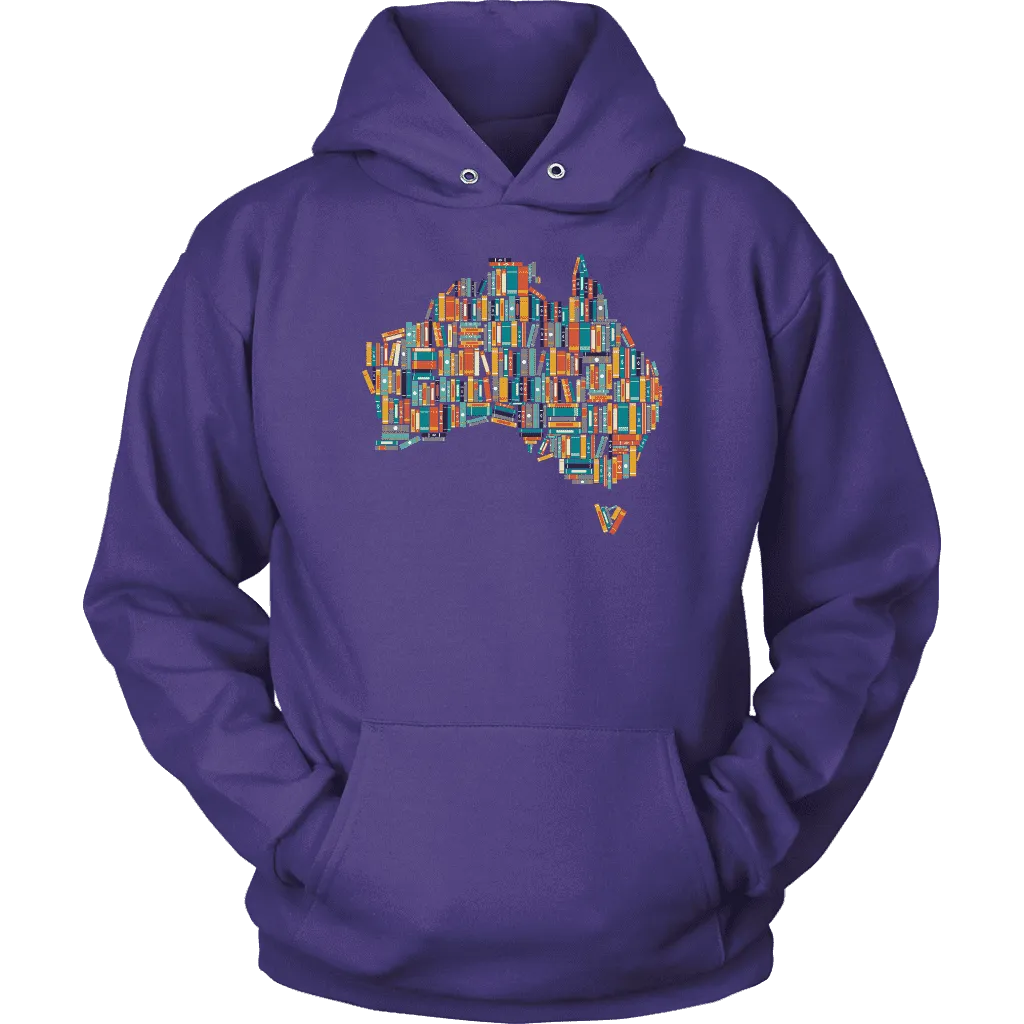 "Australia Bookish Map" Hoodie