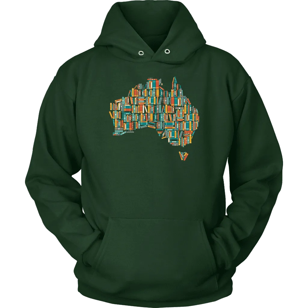 "Australia Bookish Map" Hoodie