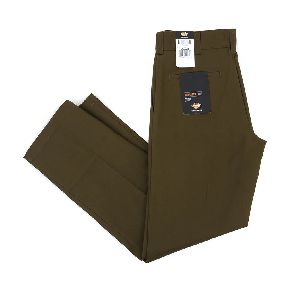 Regular Fit Twill Pant (Dark Olive)